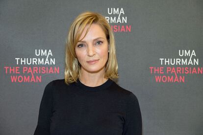 Uma Thurman en la presentación de The Parisian Woman