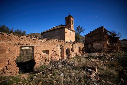Vista general del pueblo abandonado de Tablate (Granada)