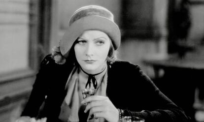 La atrices Greta Garbo, en un fotograma de la película 'Anna Christie' (1930).