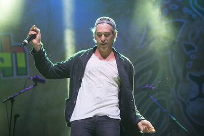 El cantante Matisyahu en el festival Tototom de Benicassim en agosto de 2015, tras la polémica por el veto inicial que sufrió.