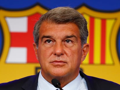 El presidente del FC Barcelona, Joan Laporta.