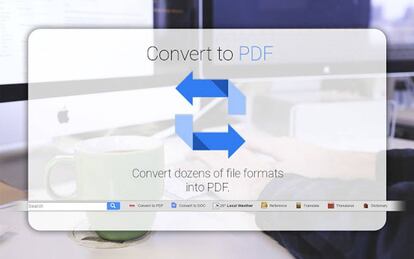 En la nueva pestaña tenemos todos los accesos directos para convertir a PDF