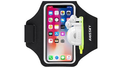 Brazalete deportivo para correr.
