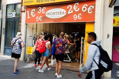 Una tienda en Madrid el 19 de agosto.