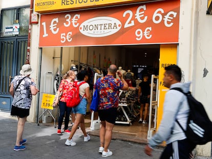 Una tienda en Madrid el 19 de agosto.