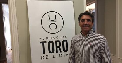 Victorino Martín, en la sede de la Fundación del Toro de Lidia.