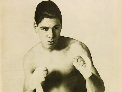 El boxeador iquiqueño, Estanislao Loayza.