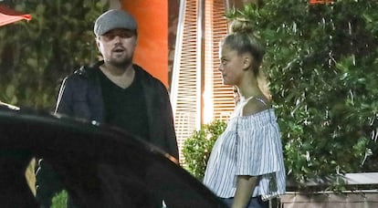 Leonoardo DiCaprio y Nina Agdal, fotografiados la semana pasada en Los Ángeles.