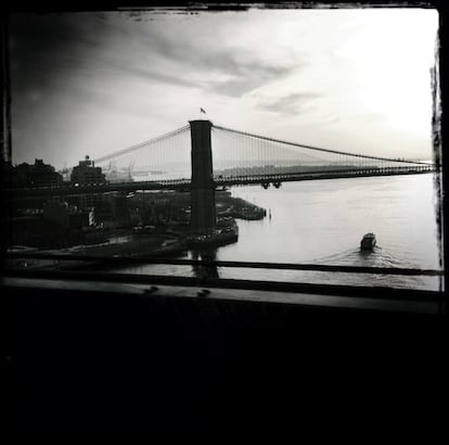 Vista da ponte do Brooklyn, no dia 1 de fevereiro de 2014.