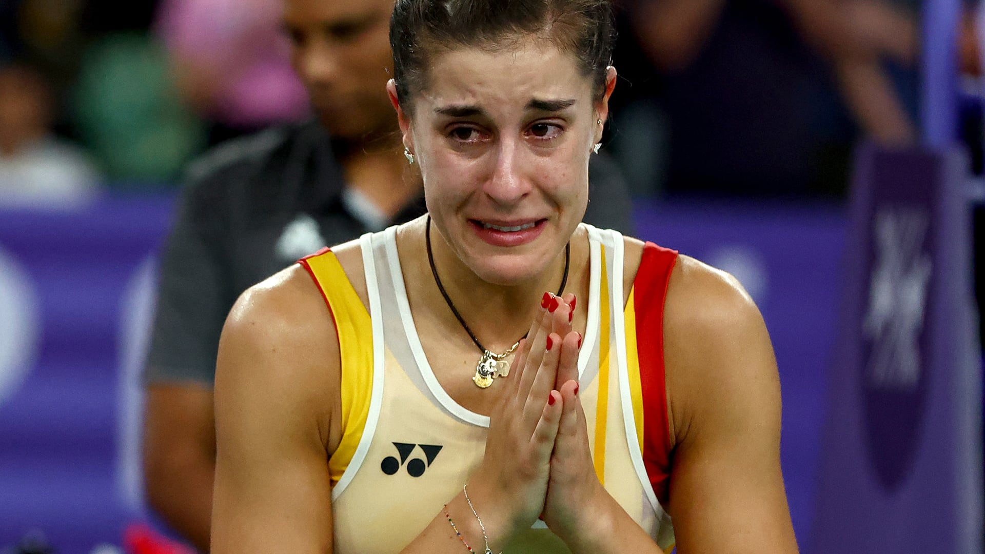 Carolina Marín se rompe la rodilla en París cuando acariciaba la final olímpica de bádminton