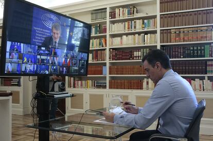 El presidente del Gobierno, Pedro Sánchez, el pasado 19 de junio, en la reunión del Consejo Europeo.