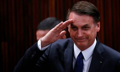 Bolsonaro, en Brasilia. 