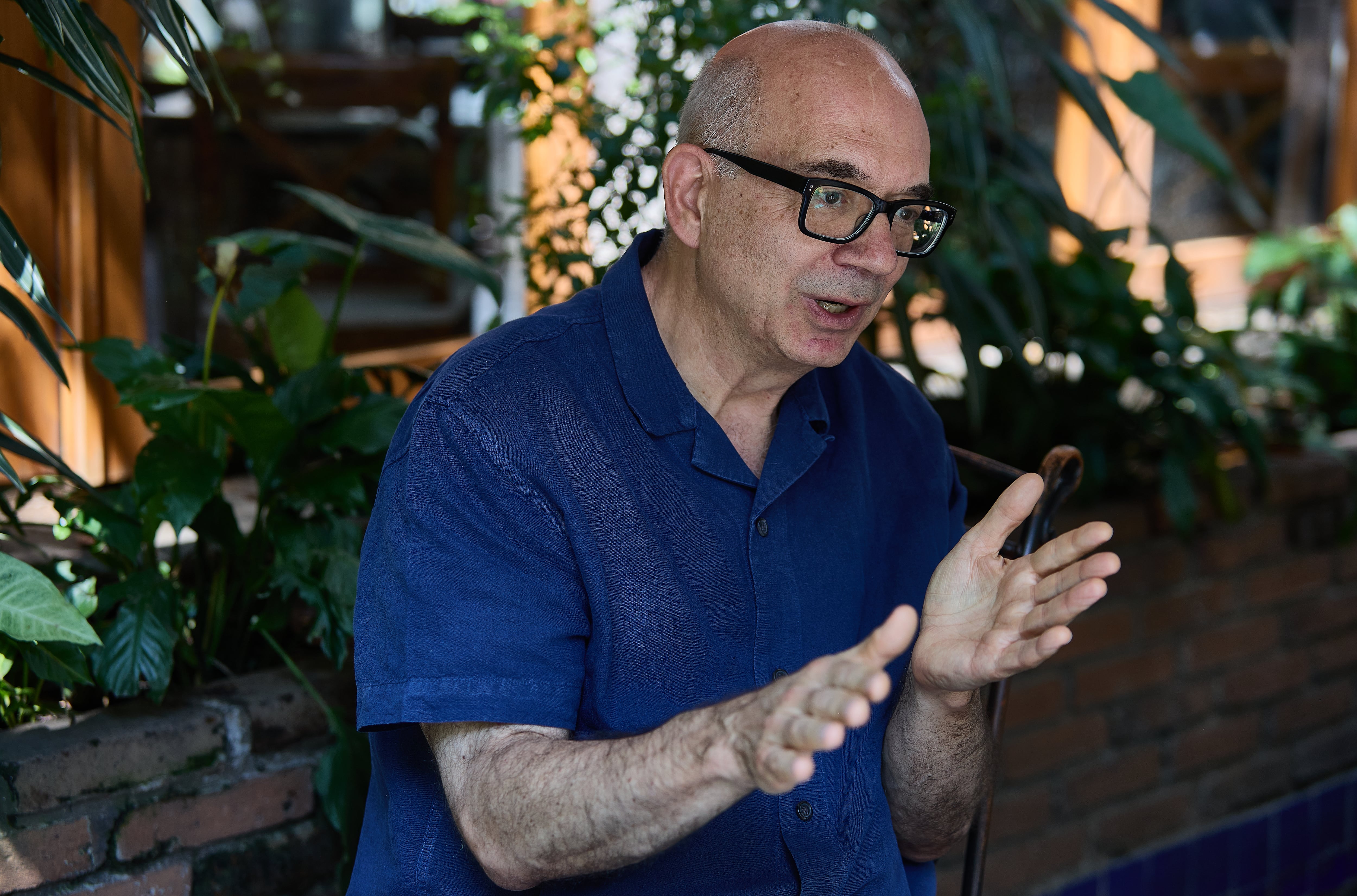 Claudio Lomnitz durante una entrevista en Ciudad de México.