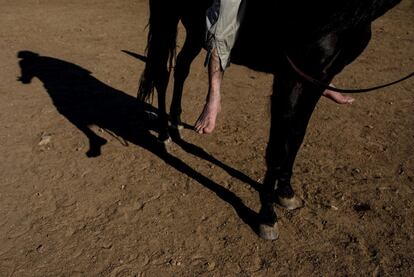 Noailles monta descalzo a su caballo Madrid en Guadalix de la Sierra.