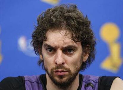 Gasol, durante una conferencia de prensa.