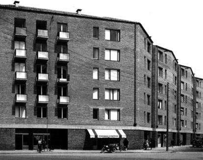 El conjunt d’habitatges de l’illa del carrer Pallars, una construcció per a treballadors, de Martorell i Bohigas, de 1959