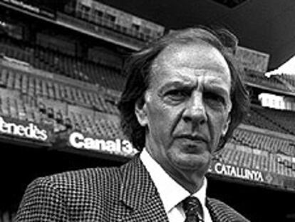 Menotti, en una visita a Barcelona.