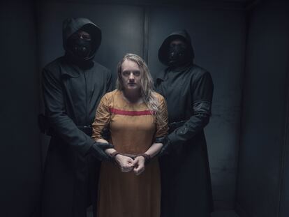 Elisabeth Moss em uma cena da quarta temporada de 'O conto da aia’.