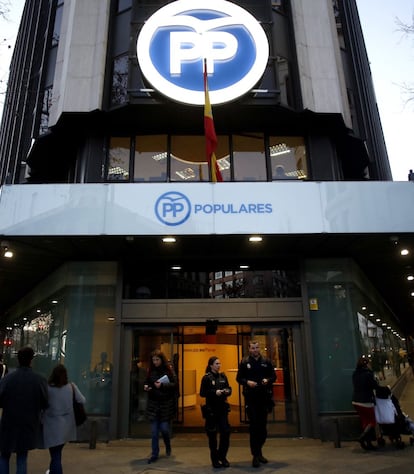 Sede del PP en la calle G&eacute;nova de Madrid.