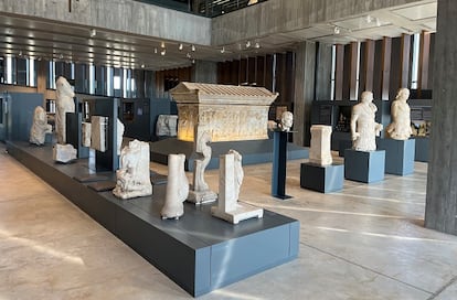 Imagen del interior del nuevo Museo de Troya.