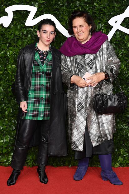 Marine Serre y Suzy Menkes.