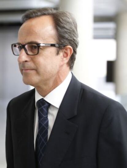 Joaquim Boixareu, cuando acudía a declarar ante el juez Castro.