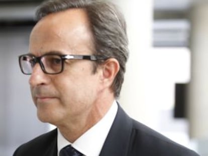 Joaquim Boixareu, cuando acudía a declarar ante el juez Castro.