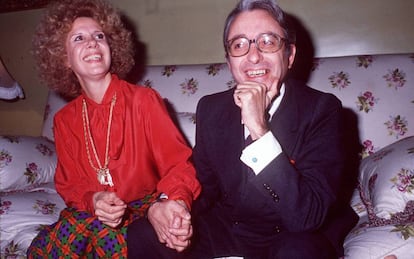 La duquesa de Alba y Jesús Aguirre, en marzo de 1978.