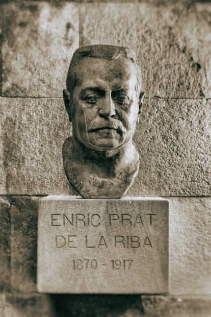Bust de Prat de la Riba, al Palau de la Generalitat.