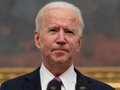 El presidente estadounidense Joe Biden, en la Casa Blanca.