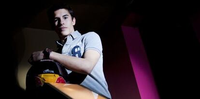 Marc Márquez, en Barcelona antes de viajar a Jerez.