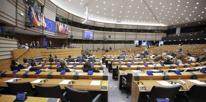 Sesi&oacute;n plenaria en el Parlamento Europeo en Bruselas.