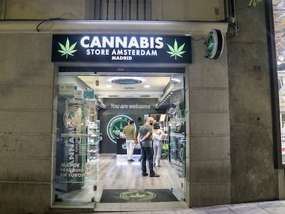 Una tienda de productos de CBD en Madrid.