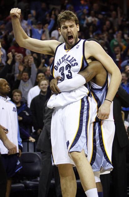 Marc Gasol, en el encuentro que ha enfrentado a Memphis con Utah