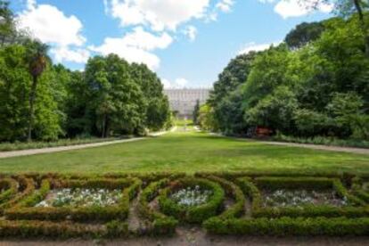 Jardines del Campo del Moro, en el Palacio Real de Madrid.