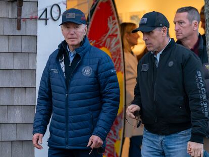 Joe Biden y su hijo Hunter