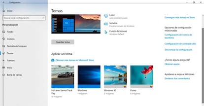 Los nuevos temas y fondos de pantalla de Windows 10 podemos descargarlos ya