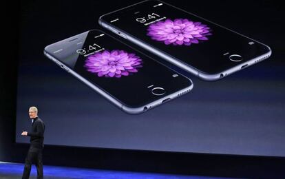 Presentaci&oacute;n del iPhone 6 en marzo de 2015.