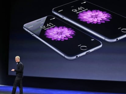 Presentaci&oacute;n del iPhone 6 en marzo de 2015.