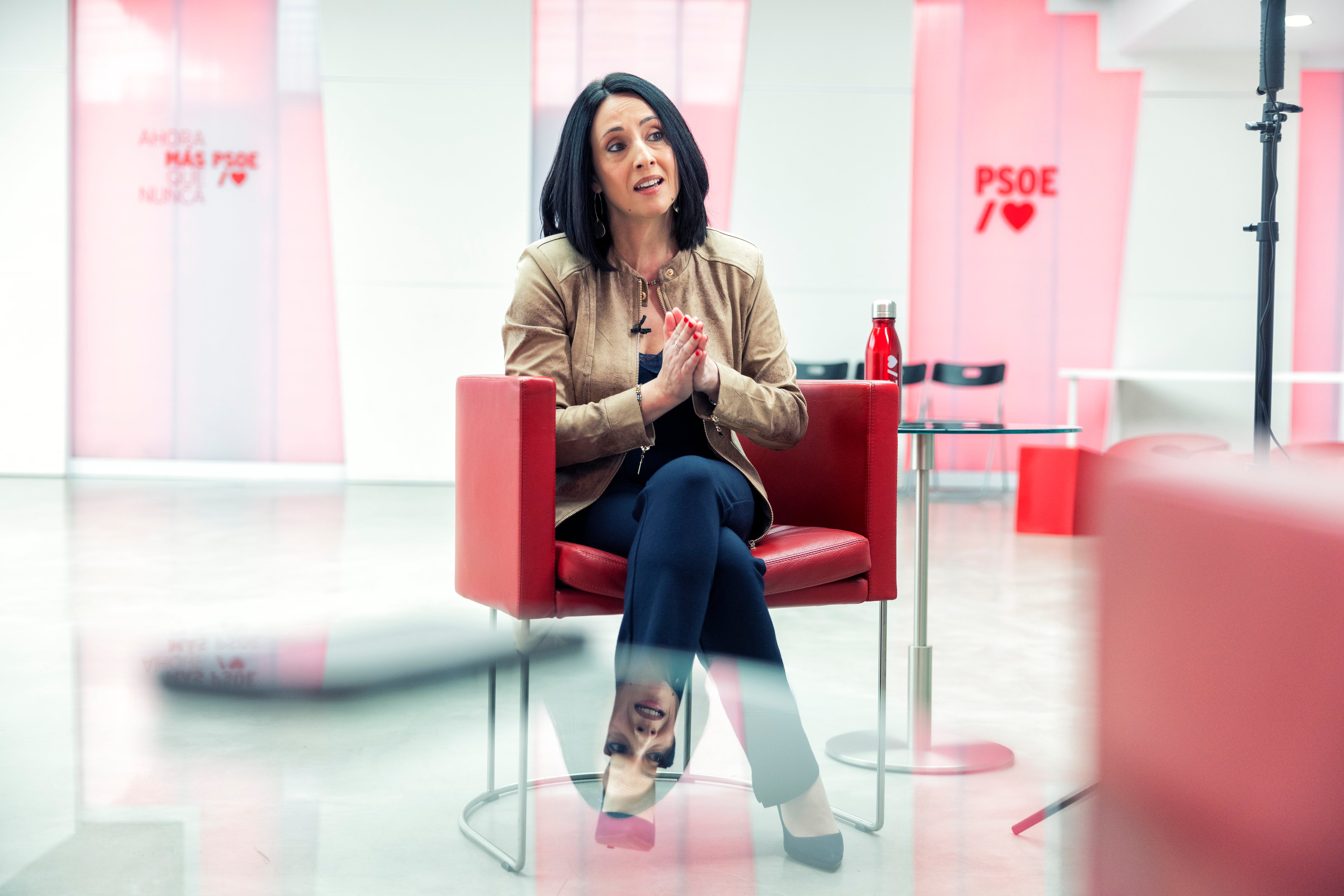 Rebeca Torró, el viernes en el Espacio Ramón Rubial de la sede del PSOE.