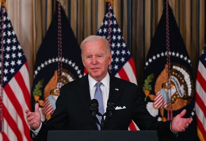 El presidente de EE UU, Joe Biden, en la Casa Blanca, en Washington.