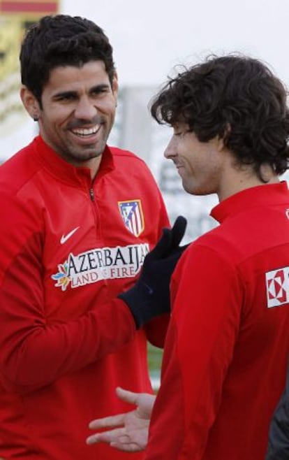 Diego Costa junto a Tiago