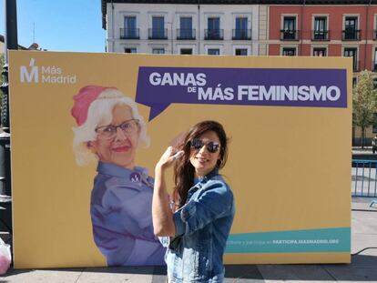 La número dos de Más Madrid a la Comunidad, Clara Serra, el sábado
 