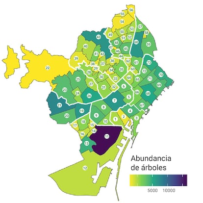 arboles barcelona