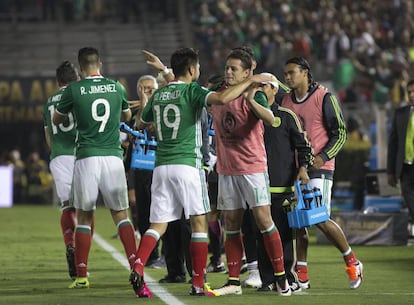 El equipo mexicano durante un partido de la Copa Am&eacute;rica pasada