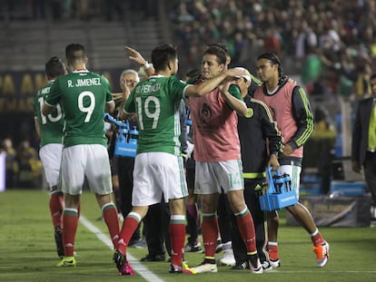 El equipo mexicano durante un partido de la Copa Am&eacute;rica pasada