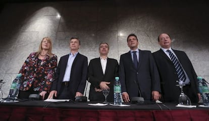 Los líderes opositores y candidatos a la presidencia.