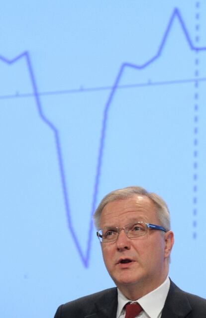 El comisario de Asuntos Económicos y Monetarios, Olli Rehn, en Bruselas.