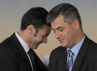 Tomás López y David Lucas, en el salón de comisiones del Ayuntamiento de Madrid.