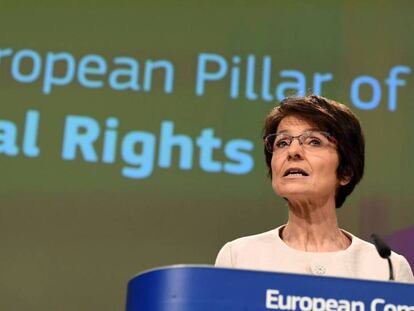 Marianne Thyssen, comisaria europea de Empleo.